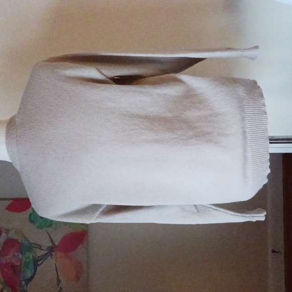 Made with ❤️ cardigan sweater flowers beads recycled materials beige purple M - Picture 4 of 8